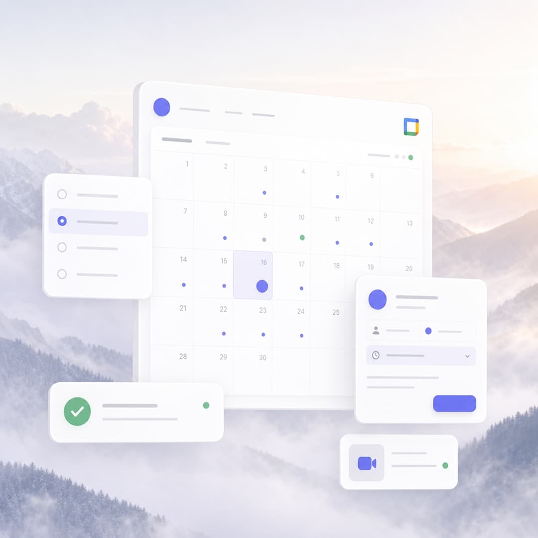Zemers Calendar App booking experience